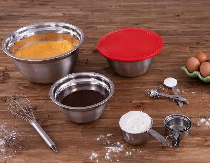 Conjunto de Tigelas com Medidor Inox Brinox – Preparo Top Pratic 13 Peças na Magazine Luiza