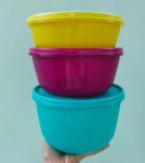 Conjunto de Tigelas de Plástico 3 Peças – Tupperware Visual Colors na Magazine Luiza
