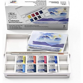 Conjunto de Tintas para Aquarela Cotman Skyscape 8 Metade Pans Paisagens Céu 9 Piece Set - Winsor & Newton na Amazon