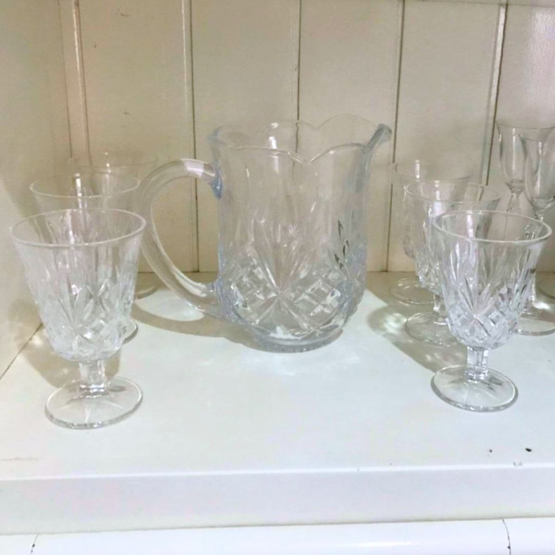 Conjunto Jarra com 6 Taças de Cristal Dublin 1,3L/220ml – Lyor na Amazon