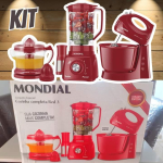 Conjunto Mondial, Liquidificador + Batedeira + Espremedor, 110V – KT-105-R na Amazon