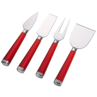 Conjunto Para Queijo Hauskraft Carmin Em Aço Inox E Poliestireno – 4 Peças na Casas Bahia
