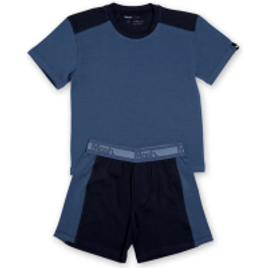 Conjunto Pijama Mash Cotton Curto Infantil Liso na Mash