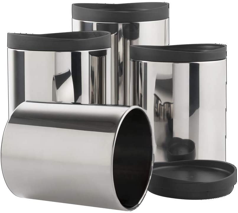 Conjunto Potes para Mantimentos com Tampa Plástico 4 Peças Suprema – Brinox na Amazon