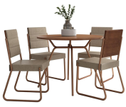Conjunto Sala de Jantar 4 Cadeiras San Francisco Carraro na Amazon