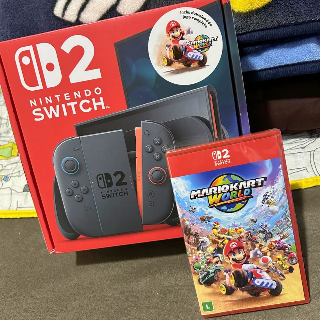 Console Nintendo Switch 2 + Mario Kart World HK na Shopee