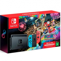 Console Nintendo Switch Azul E Vermelho + Joy-Con Neon + Mario Kart 8 Deluxe + 3 Meses... na Amazon