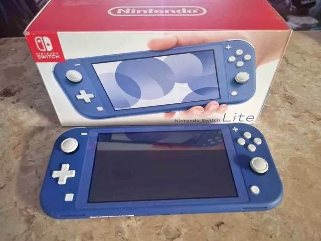 Console Nintendo Switch Lite 32GB 2 Controles Azul na Carrefour