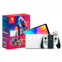 Console Nintendo Switch OLED, Branco + Mario Kart 8 Deluxe + 3 Meses Do Nintendo Switch Online na KaBuM!