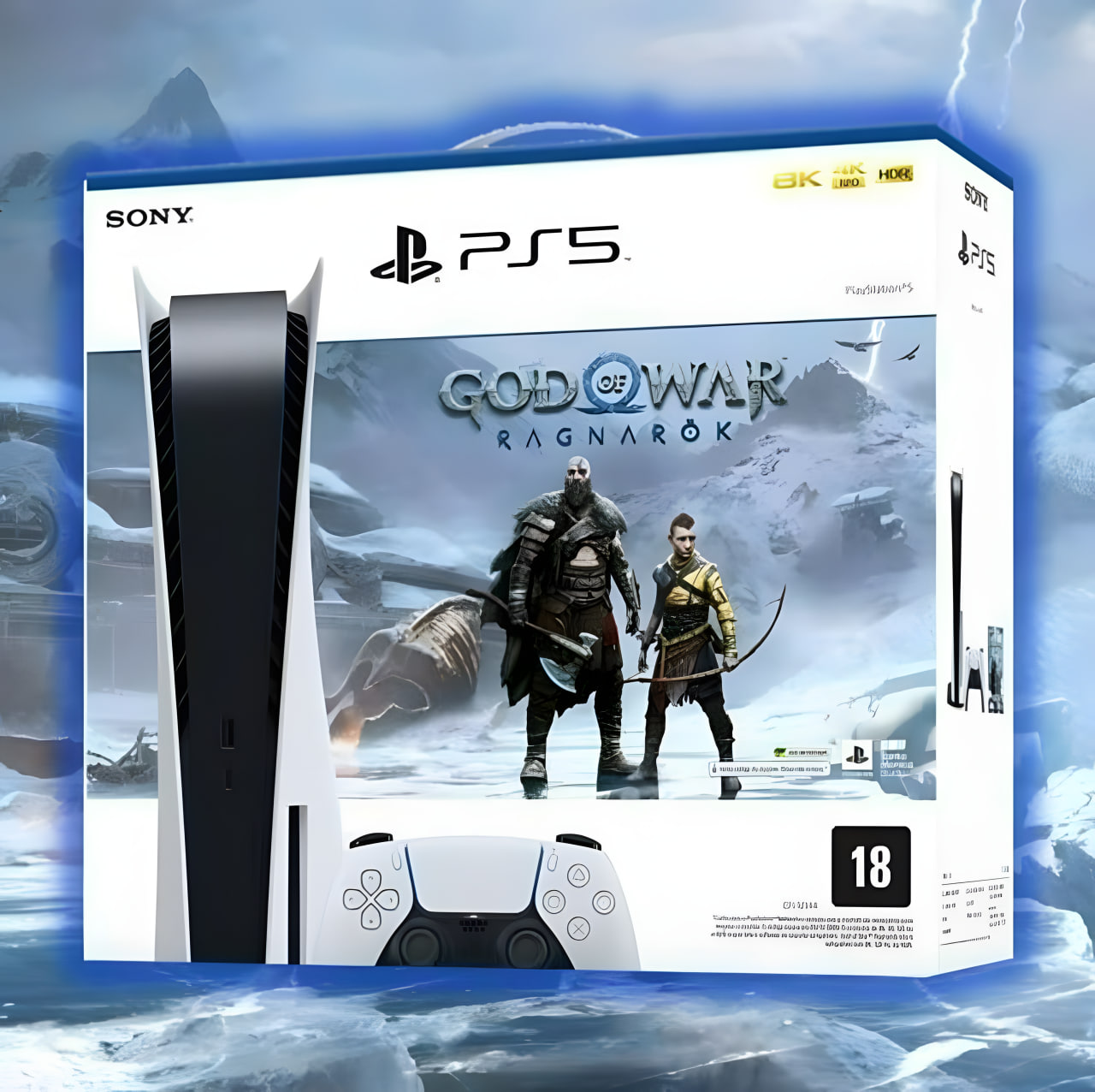 Console PlayStation 5 com Leitor + God Of War Ragnarök na Amazon