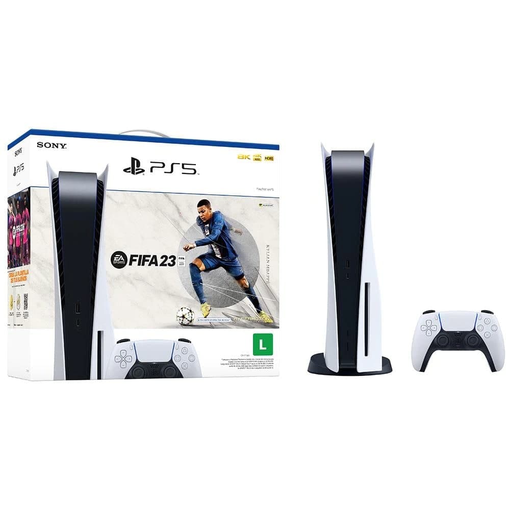 Console Playstation 5 Digital Edition 825GB FIFA 23 Bundle na Casas Bahia