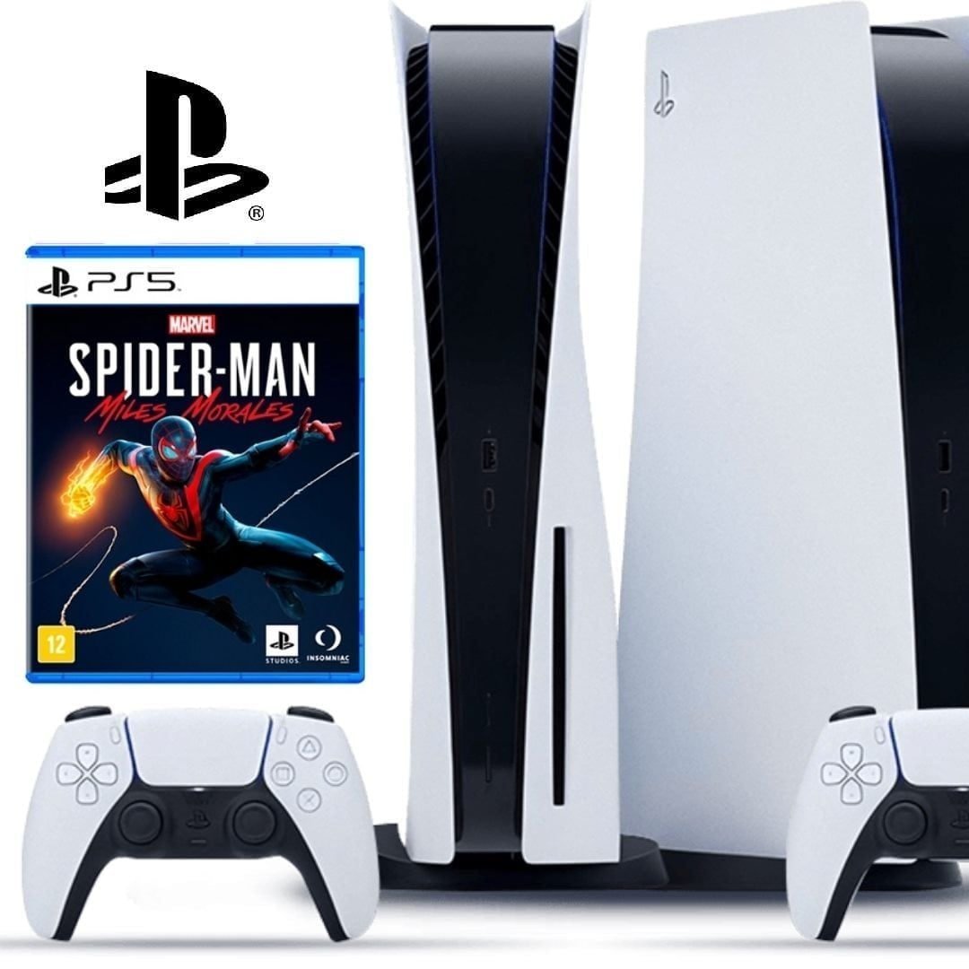 Console Playstation 5 – PS5 + Game Marvel’s Spider-man: Miles Morales – PS5 na Americanas