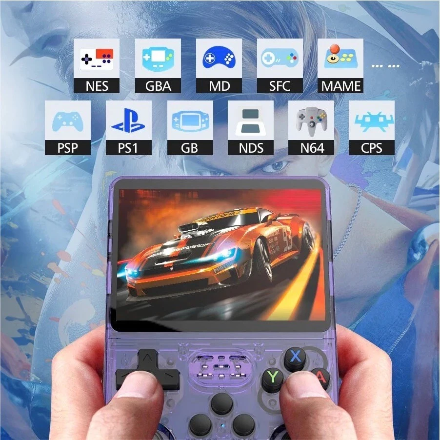 Console Portátil R36S + de 15.000 Jogos Vídeo Game 64g Linux Tela IPS 3.5 Polegadas a Pronta Entrega na Shopee