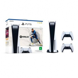 Console Sony PlayStation 5 (Com Leitor de Disco) + Jogo FIFA 23 (Digital) + Controle Sem fio DualSense na KaBuM!