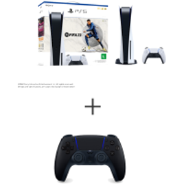 Console Sony PlayStation 5 (Com Leitor de Disco) + Jogo FIFA 23 (Digital) + Controle Sem fio DualSense na Fastshop