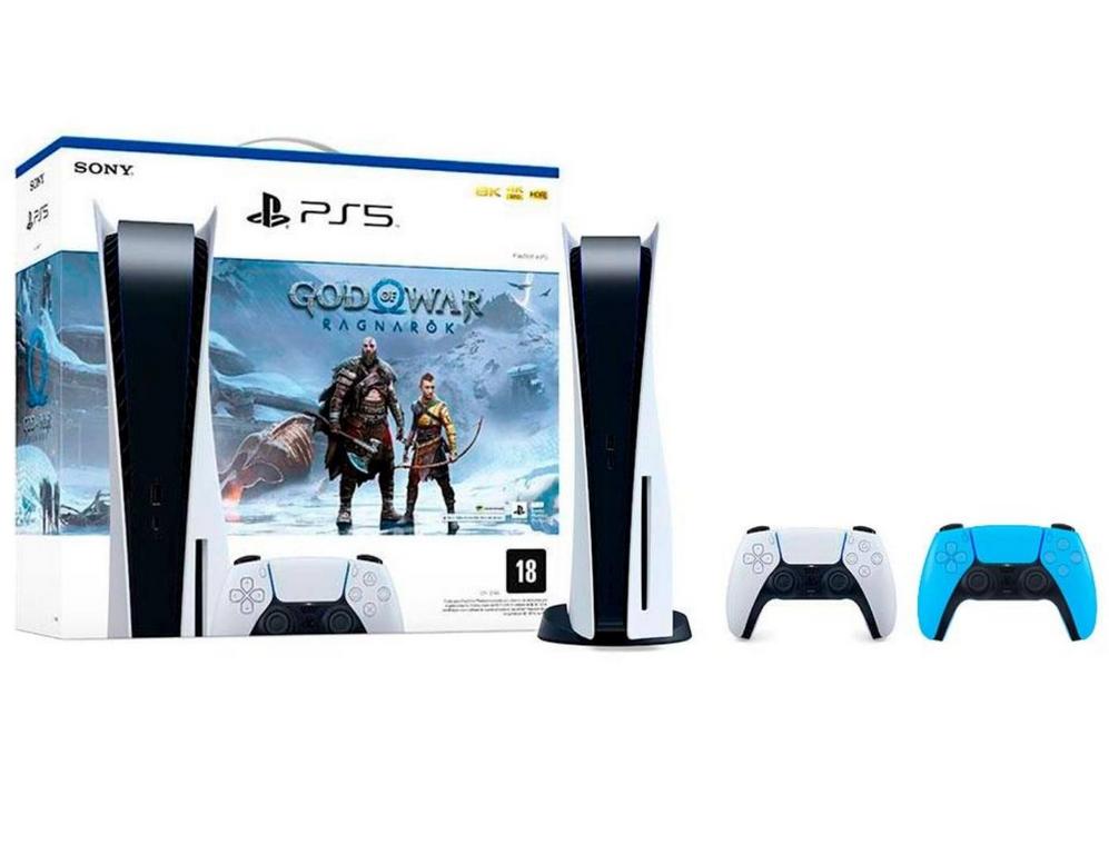 Console Sony PS5 + God of War Ragnarök + Controle Sony DualSense PS5, Sem Fio na KaBuM!