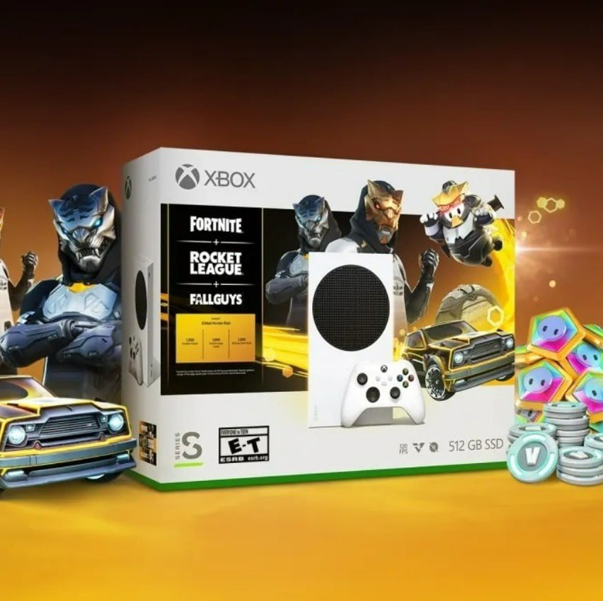 Console Xbox Series S 512 GB Fortnit e Rocket Microsoft Branco na Carrefour