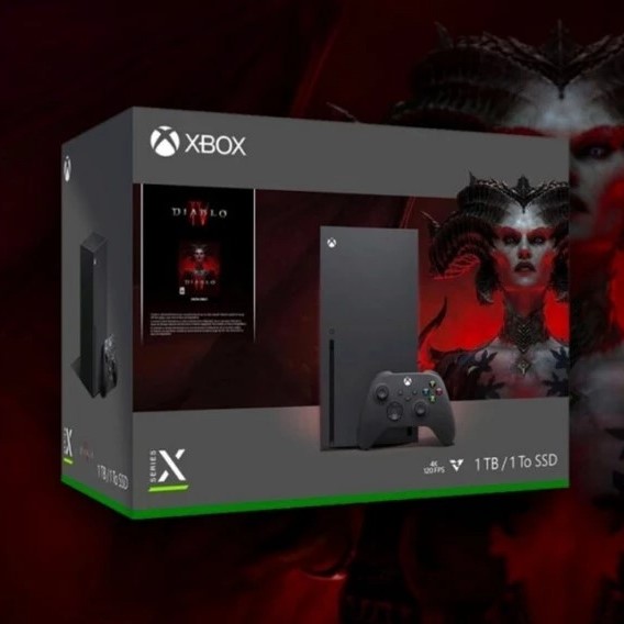 Console Xbox Series X + Diablo IV na Amazon