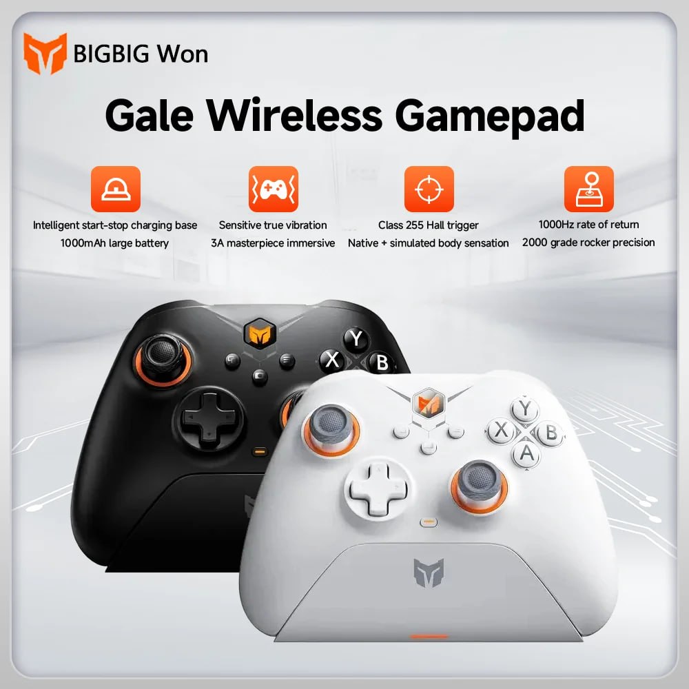 Controle BigBig Won Gale Sem Fio com Dock de Carregamento Cupom na Aliexpress