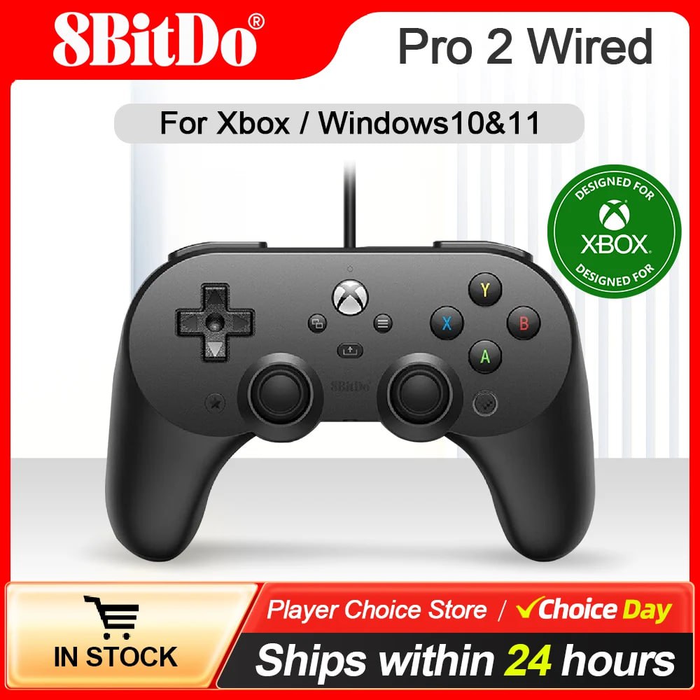 Controle com Fio 8BitDo Pro 2 Cupom na Aliexpress