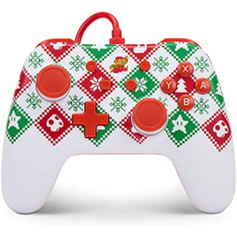 Controle com Fio para Nintendo Switch Mario Holiday Sweater - PowerA na Amazon
