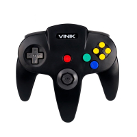 Controle N64 Para PC Vinik, USB, Preto - 107487 na KaBuM!