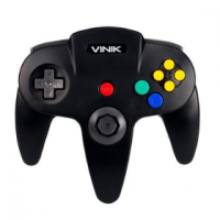 Controle N64 Para PC Vinik, USB, Preto - 107487 na KaBuM!