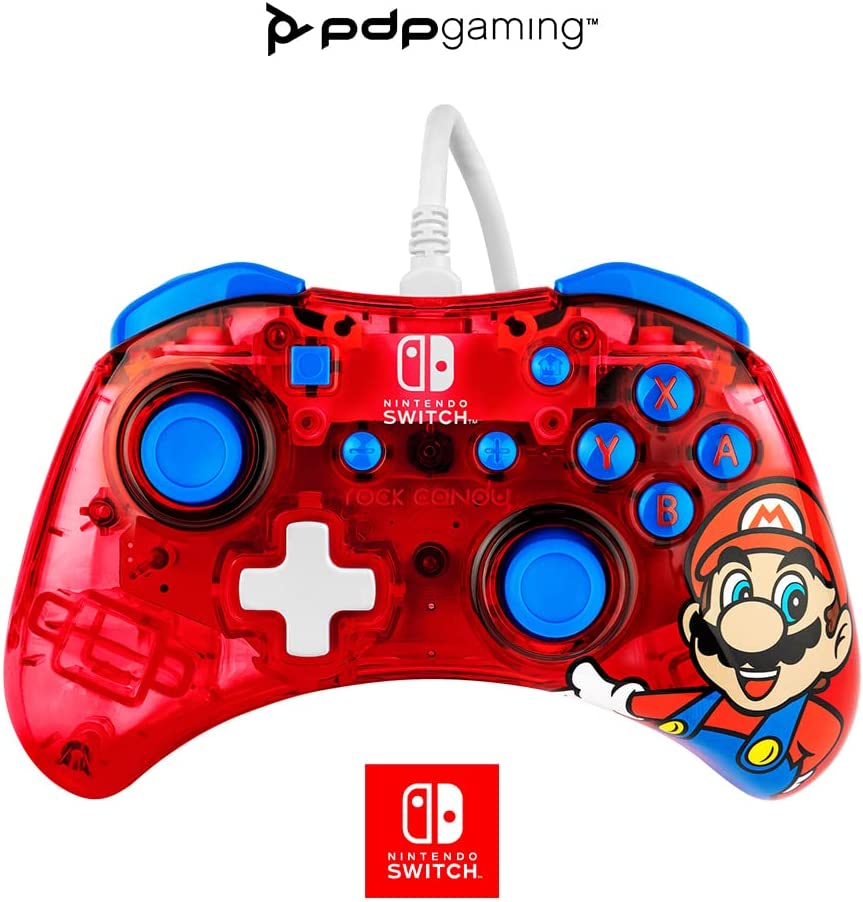 Controle para Nintendo Switch PDP Ergonomic Wired Controller: Mario Punch na Amazon