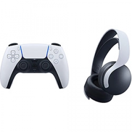 Controle sem fio Sony DualSense PlayStation 5 + Headset Sem Fio Pulse 3D - PS5 na Americanas