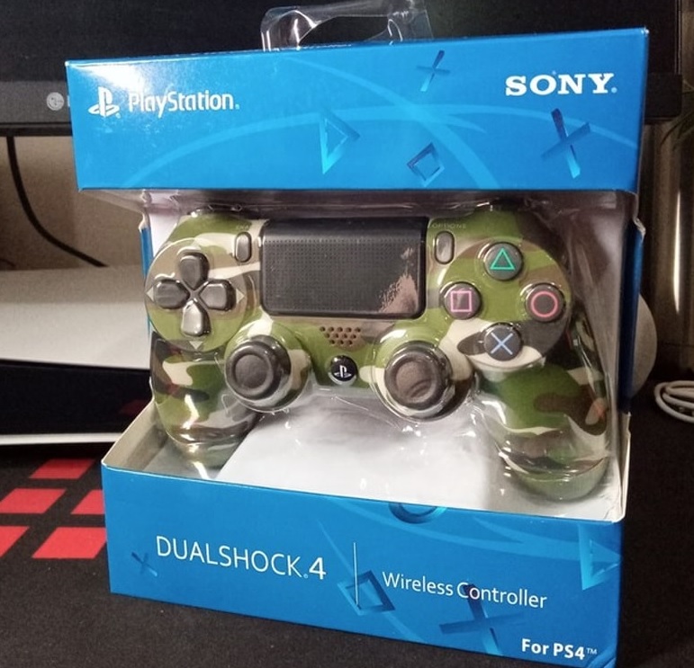 Controle sem Fio Sony Dualshock® 4 Green Camouflage para Playstation® 4 na Fastshop