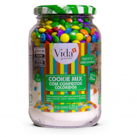 Cookie Mix Com Chocolates Coloridos SEM GLÚTEN 470g - Vida Gourmet na Amazon