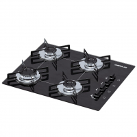 Cooktop 4 Bocas Chamalux Ultra Chama Bivolt Trempe De Chapa Preto na Amazon