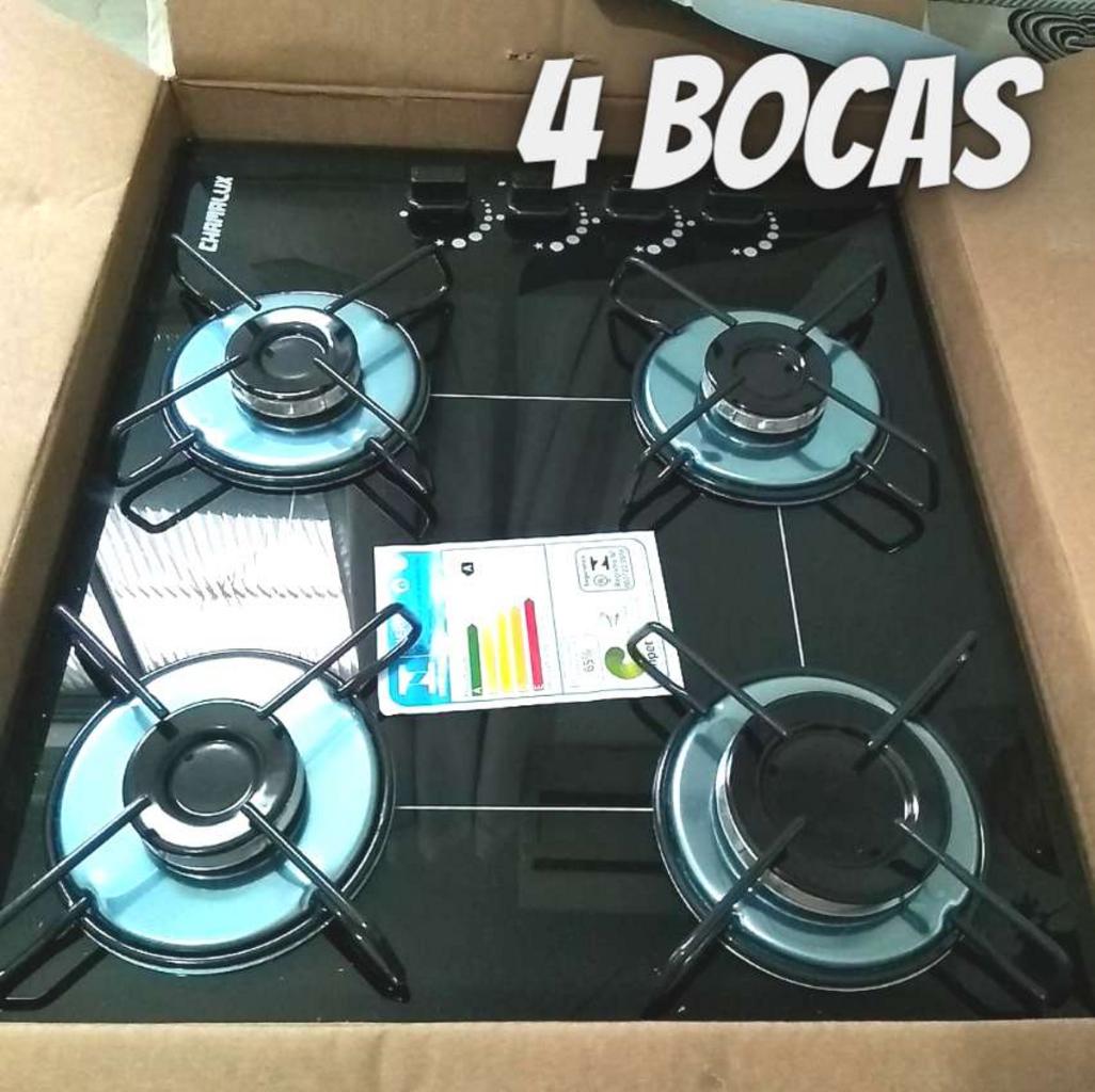 Cooktop 4 bocas Chamalux ultra chama preto T.C BIVOLT na Amazon