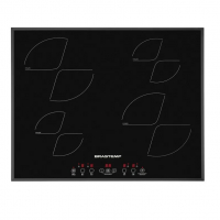 Cooktop 4 Bocas Indução Brastemp Vitrocerâmico - Com Timer Preto Acendimento Automático BDJ62AE na Magazine Luiza