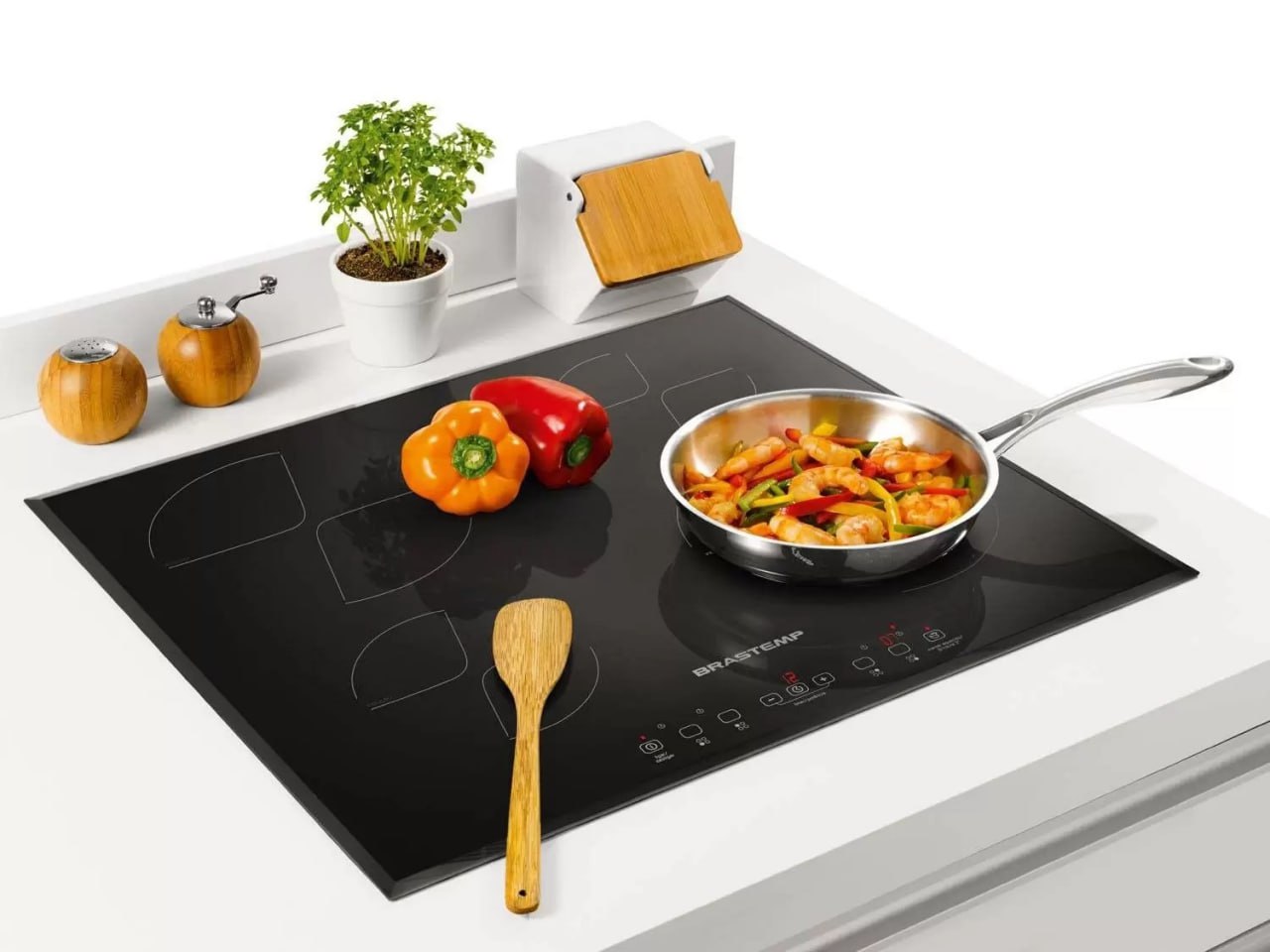 Cooktop 4 Bocas Indução Brastemp Vitrocerâmico – 220V na Magazine Luiza