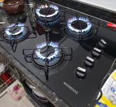Cooktop 4 Bocas Mondial a Gás GLP Preto – CTG-01 na Magazine Luiza