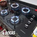 Cooktop 4 Bocas Mondial a Gás GLP Preto – CTG-01 na Magazine Luiza