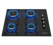 Cooktop 4 Bocas Mondial a Gás GLP Preto na Magazine Luiza