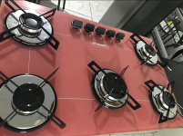 Cooktop 5 bocas Chamalux ultra chama Bivolt Trempe de Chapa Rosa na Amazon