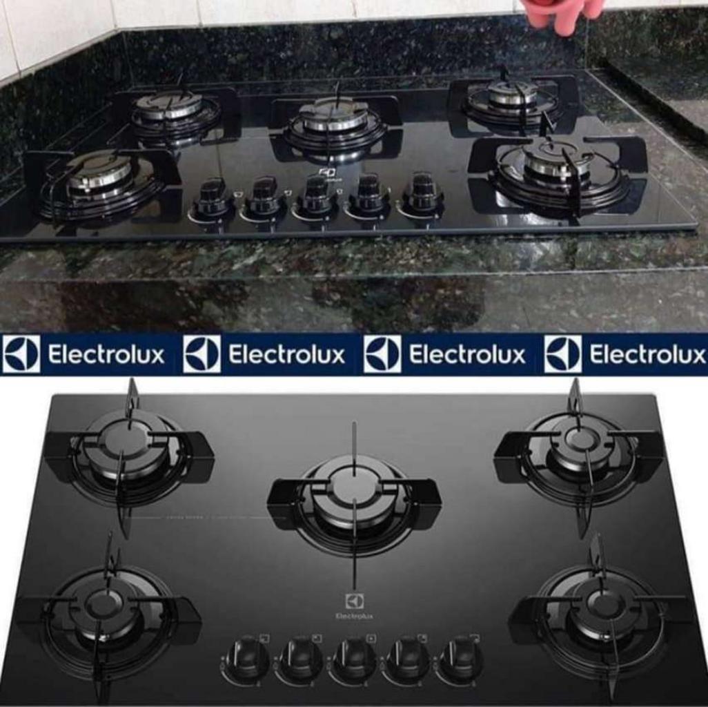 Cooktop 5 Bocas Electrolux a Gás GLP Preto – KE5GP na Magazine Luiza