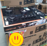 Cooktop 5 Bocas Mondial a Gás GLP Preto – CTG-02 na Magazine Luiza