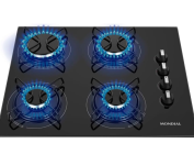 Cooktop a Gás, 4 Bocas, Preto/Inox, Bivolt – CTG-01 – MONDIAL na Amazon