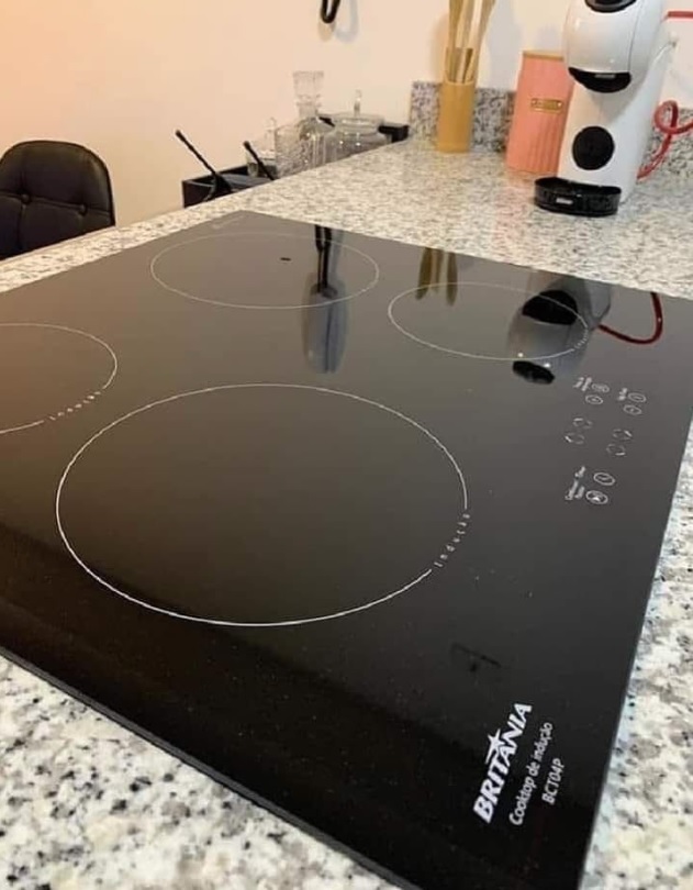 Cooktop de Indução 4 Bocas Vidro Concept BCT04P Britânia na Magazine Luiza