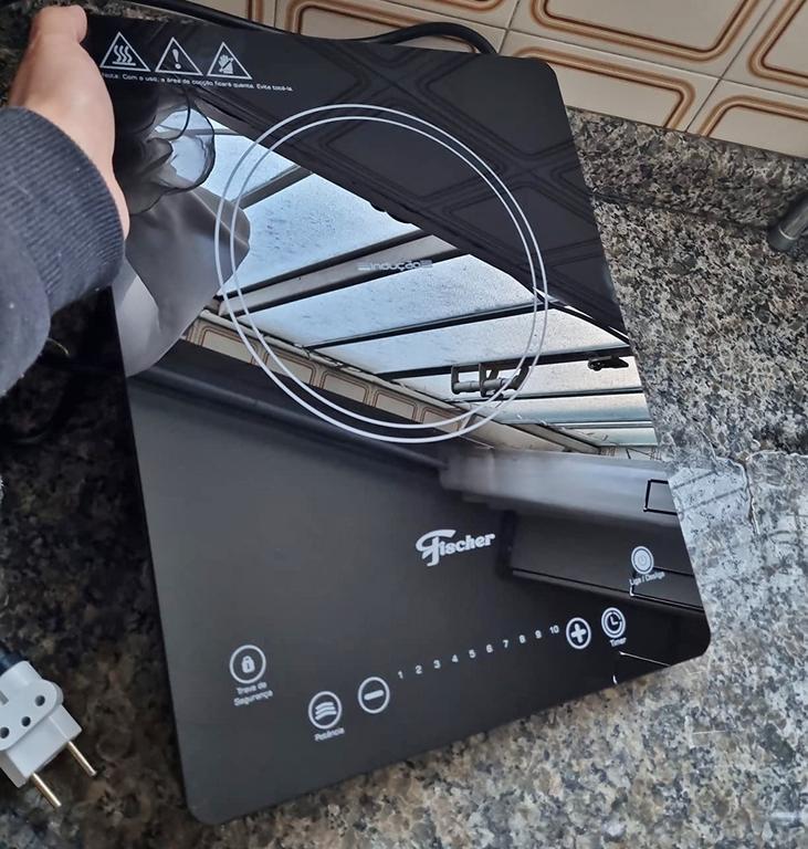 Cooktop Fischer 1Q Indução Mesa Vitrocerâmica Preta na Amazon