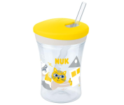 Copo Action Evolution Com Canudo – NUK – 230 Ml Boy – Amarelo na Amazon