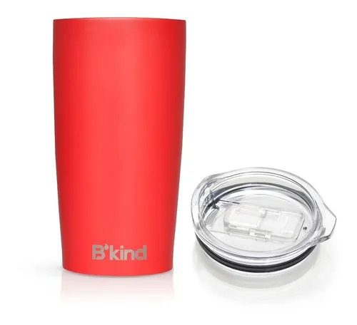 Copo Bkind aço Inox garrafa de água de aço inoxidável, caneca de viagem, café gelado, 500 ml (Red Passion) na Amazon