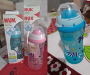 Copo com Canudo Flexi Cup NUK Muda de Cor 300ml – Rosa na Amazon