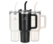 Copo Térmico com Canudo Tampa e Alça 1,18L – Romantic Crown na Amazon