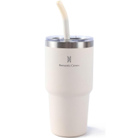 Copo Térmico De Aço Inoxidável 591ml, Com Canudo E Tampa - Marketplace na Amazon