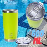 Copo Térmico para Caipirinha com Tampa Verde 600 Ml Termopro na Amazon